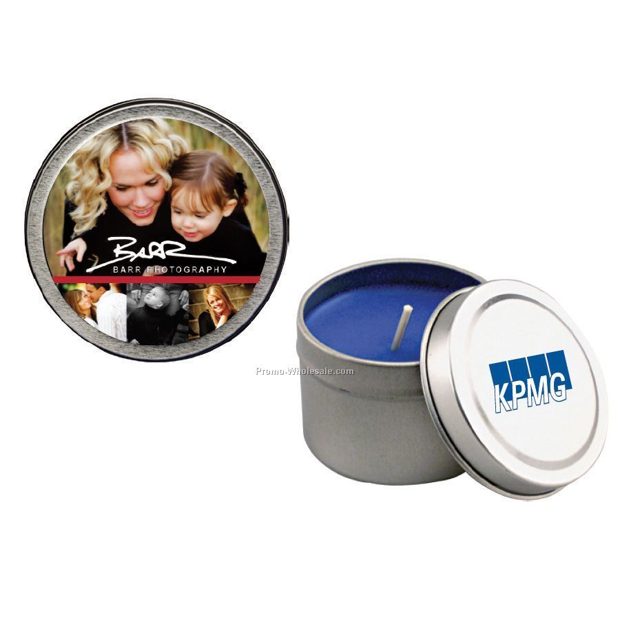 4 Oz. Round Tin W/ Soy Wax Candle