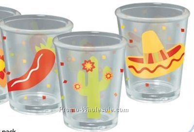 4 Pack Fiesta Shot Glasses