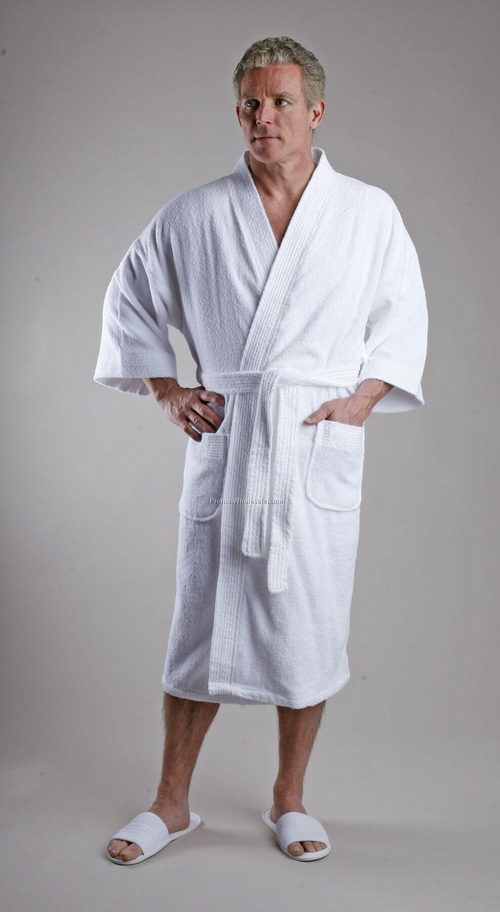 48" Terrycloth Kimono Robe (Osfm)