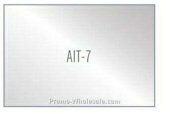 5"x3-1/2"x1/16" Polished Pewter Plated Zinc Alloy Rectangle Plate