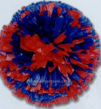 6" Vinyl Show Pom Poms - 2 Colors Mixed