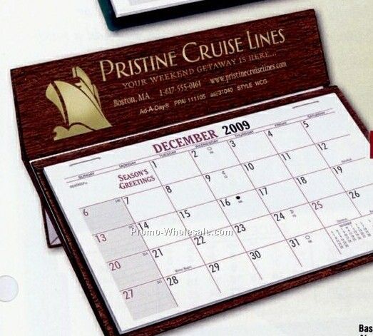 6-1/2"x6-3/8" White World Calendar & Phone Index - Before June 1