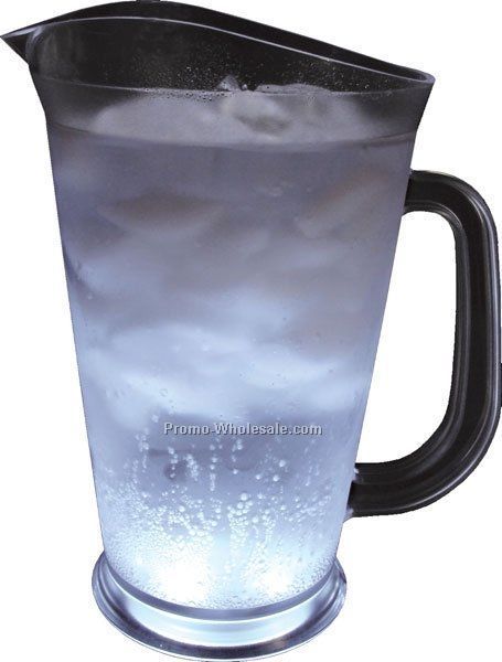 60 Oz. White Light Up Pitcher W/ 5 White LED Lights