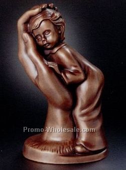 8-1/2"x5" Bronze Mother/ Child Sculpture