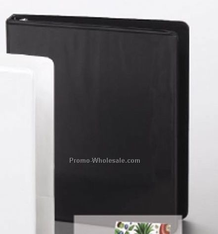 8-1/2"x5-1/2" Standard Vinyl Overlay Ring Binder 1-1/2" Front/Spine Overlay