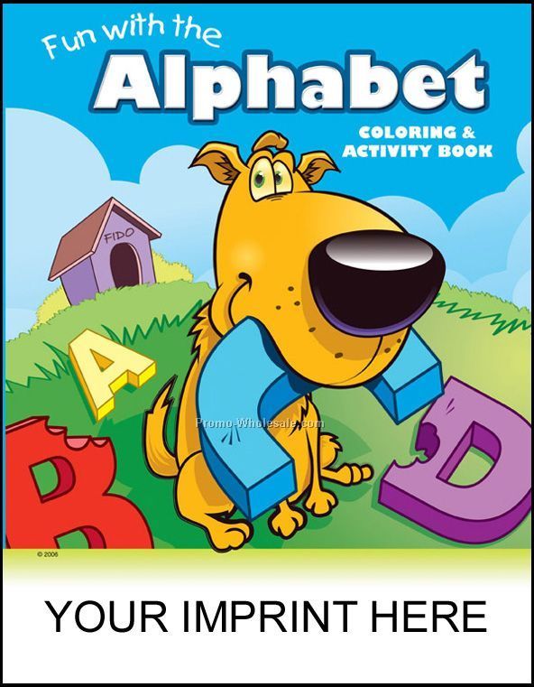 8-3/8"x10-7/8" Fun With The Alphabet Coloring & Activity Book