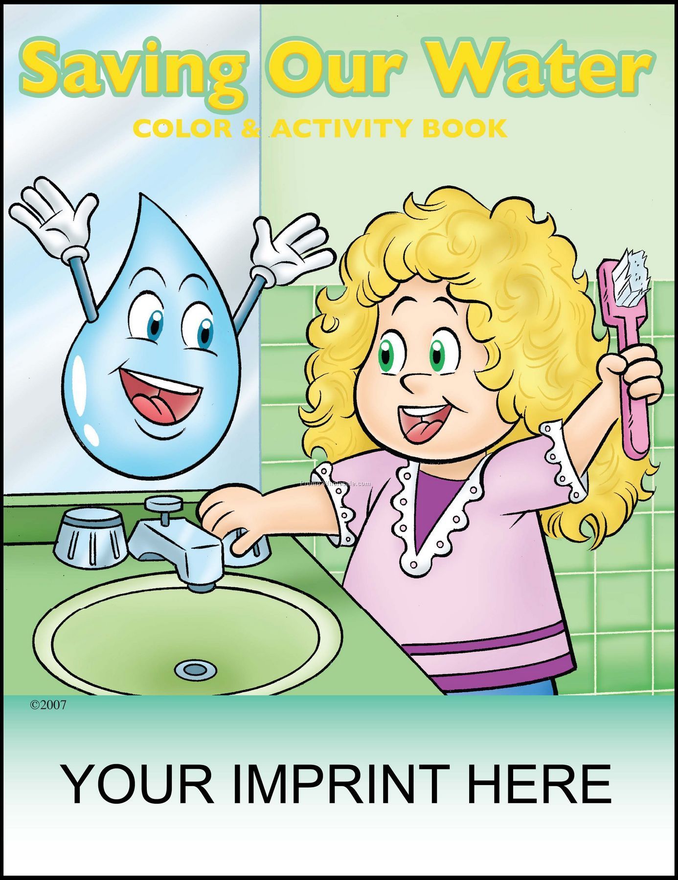 8-3/8"x10-7/8" Saving Our Water Coloring & Activity Book