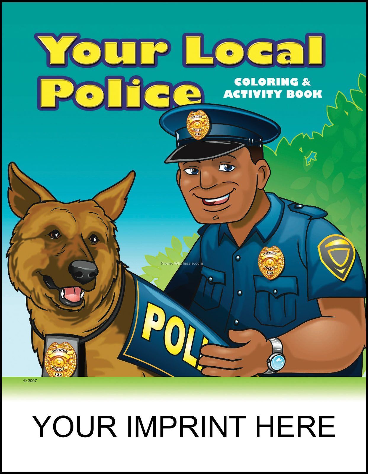 8-3/8"x10-7/8" Your Local Police Coloring & Activity Book
