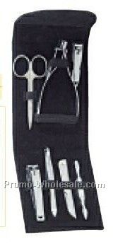 8 PC Manicure Set In Vinyl Case