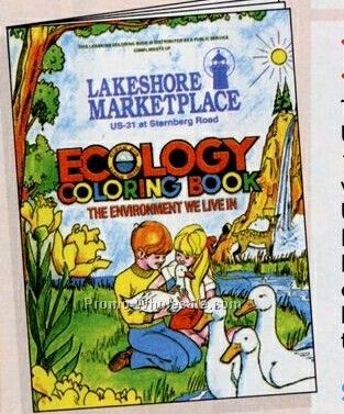8"x10-5/8" 16 Page Coloring & Fun Book (Ecology)