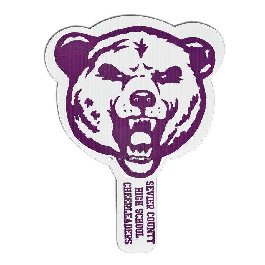 8"x12" Bear Standard Hand Fan