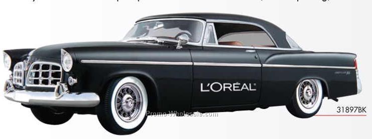 9" Black 1956 Chrylser 300b Die Cast Replica Vehicle