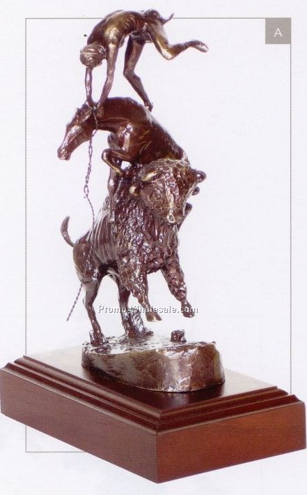 9" Buffalo Horse Sculpture