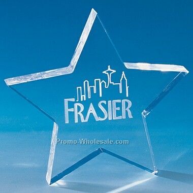 Acrylic Star Paperweight (Engraved)