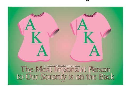 Alpha Kappa Alpha Sorority Shirt Photo Hand Mirror (3-1/8"x2-1/8")