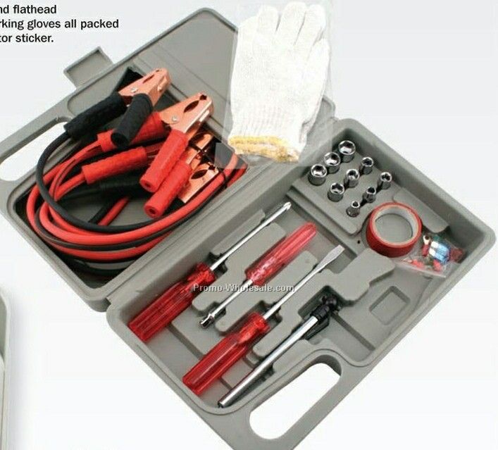 Auto Tool Kit W/ Heavy Duty Case (Pad Print)