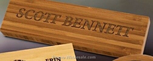 Bamboo Nameplate - 7"x2"