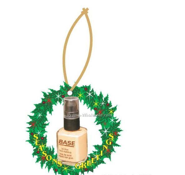 Base Foundation Executive Wreath Ornament W/ Mirror Back (4 Sq. Inch)