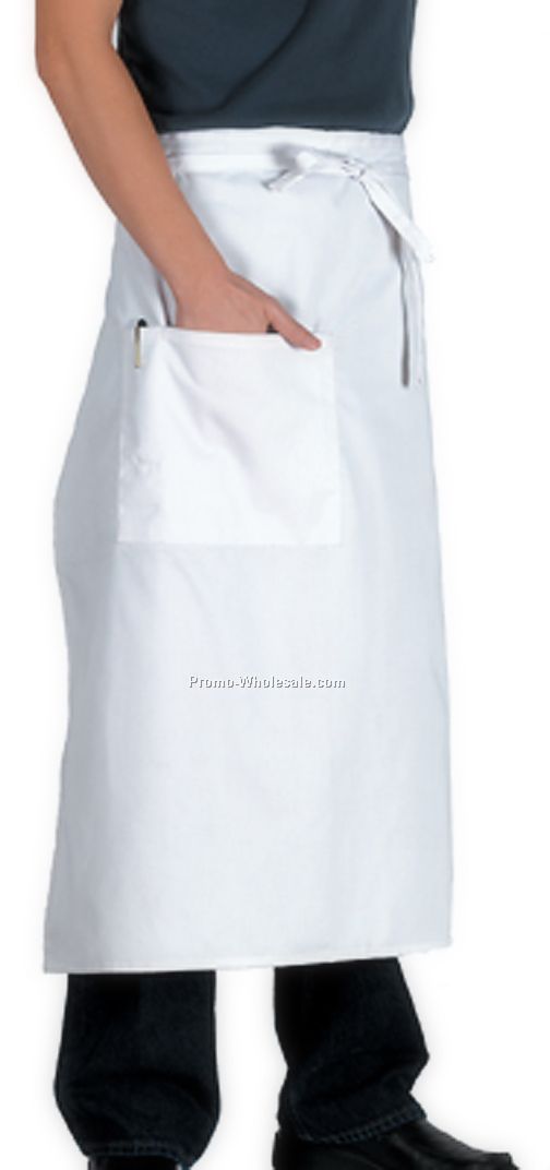 Bistro Apron With Patch Pocket