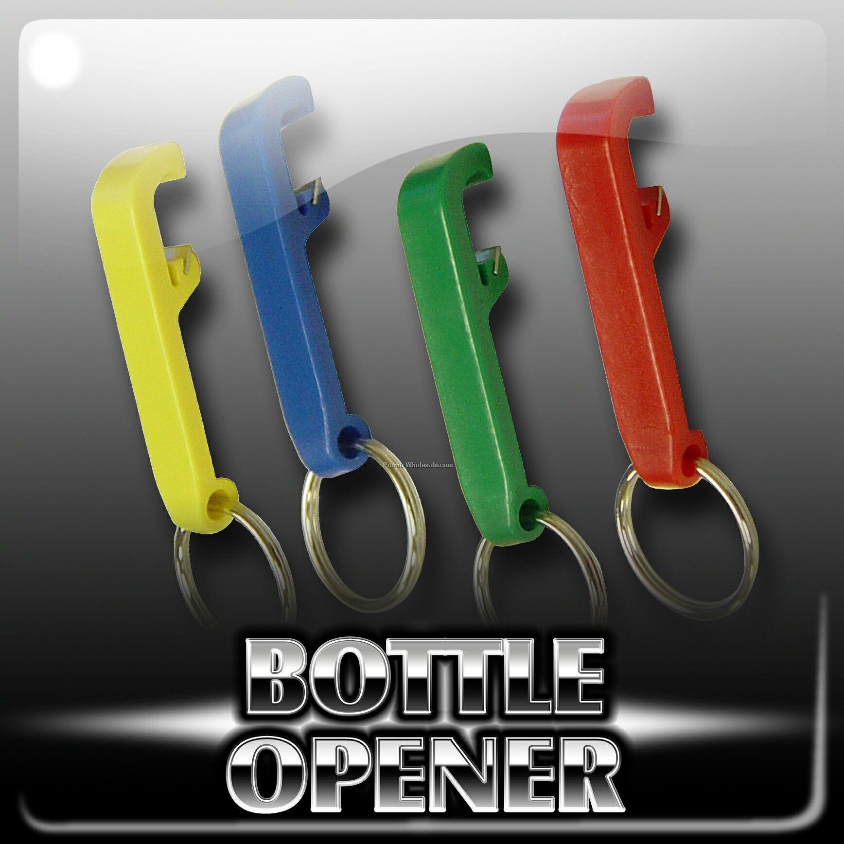 Bottle-opener Plastic With Keychain