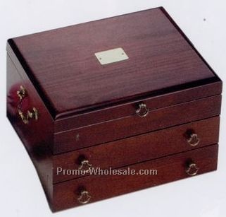 Bristol Grande Flatware Chest/ Mahogany