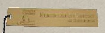 Brushed Aluminum Bookmark (4")