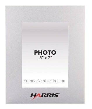 Brushed Aluminum Silver Photo Frame (5"x7")