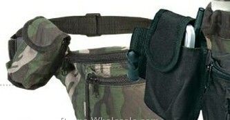 Camouflage 3-zipper Fanny Pack (8"x6"x3")