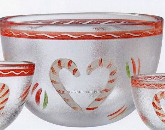 Candy Cane Large Bowl (5-3/4")