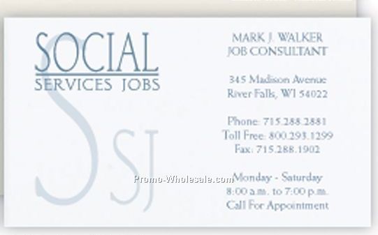 Classic Crest Avon Brilliant White Business Card W/ 1 Special Ink