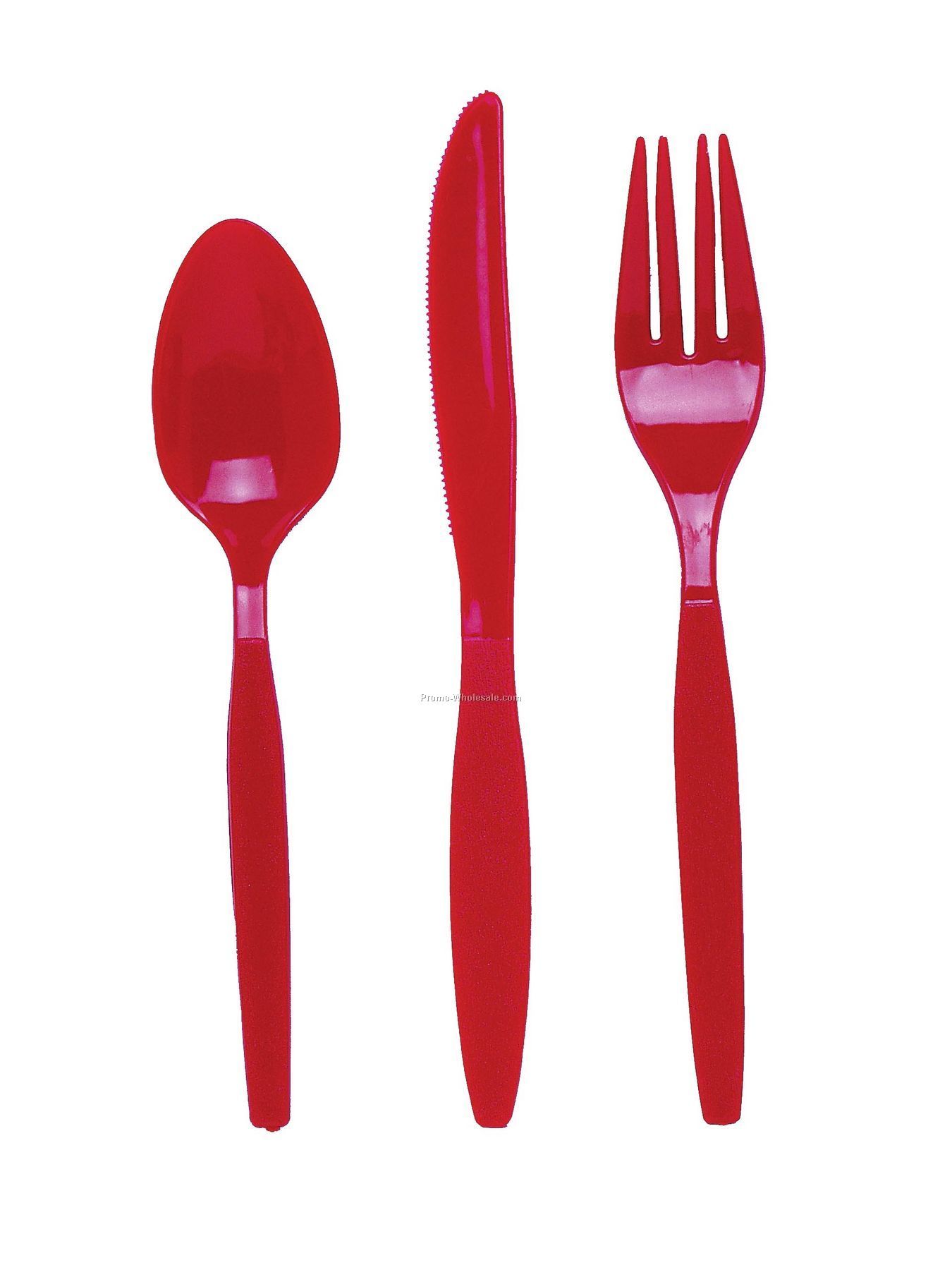 Classic Red Colorware Plastic Spoon