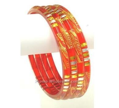 Colorful Resinous/Zinc Bangle