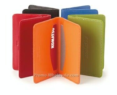 Colorplay Leather Card Case - 4"x2-1/2"