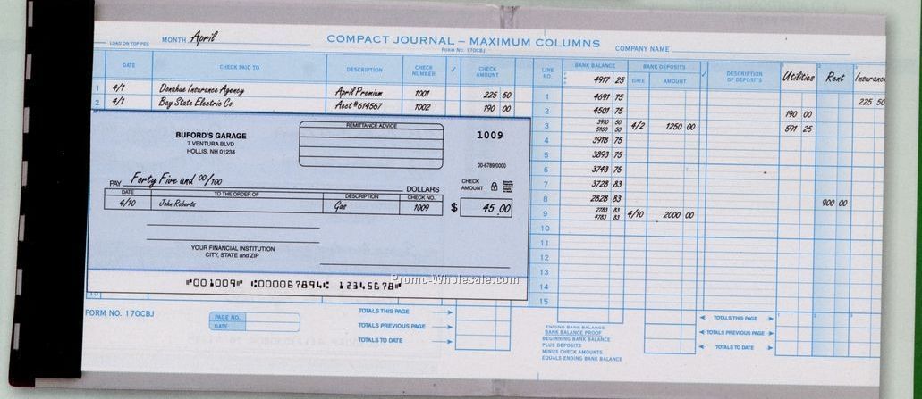 Compact General Disbursement Checks 1 Part