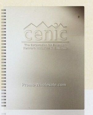 Cover Series 5- Silver Alloy- Large Notebook 8-1/2"x11" 50 Sheets Filler