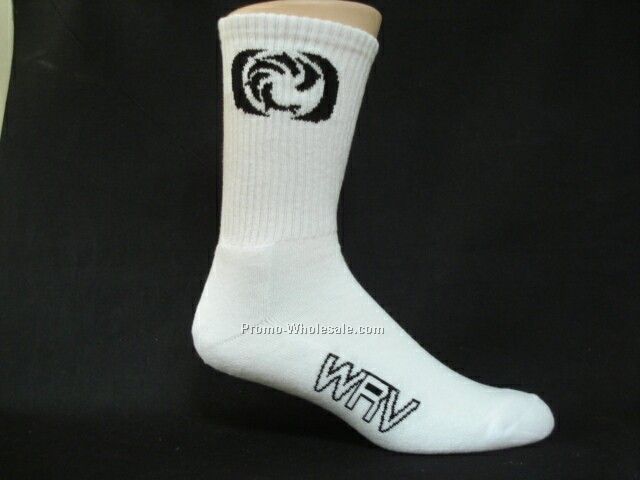 Custom-woven Merino Wool Sport Sock - Crew