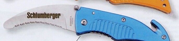 Dakota Emergency Rescue Pocket Knife (Blue Handle)
