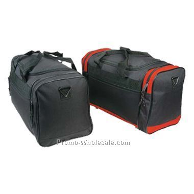 Duffel Bag (Black W/ Red Trim)