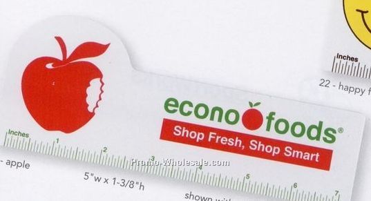 Econ-o-line 7" Shaped Ruler (Apple)