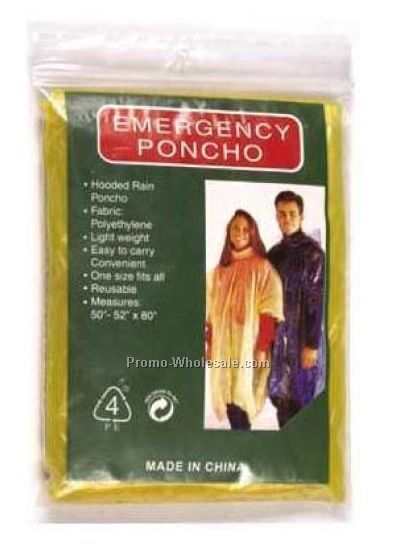 Emergency Rain Poncho