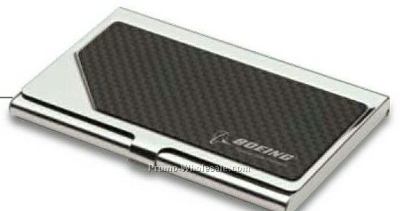 Essentials Tapah Metal Business Card Case 3-5/8"x2-3/8"x1/2"