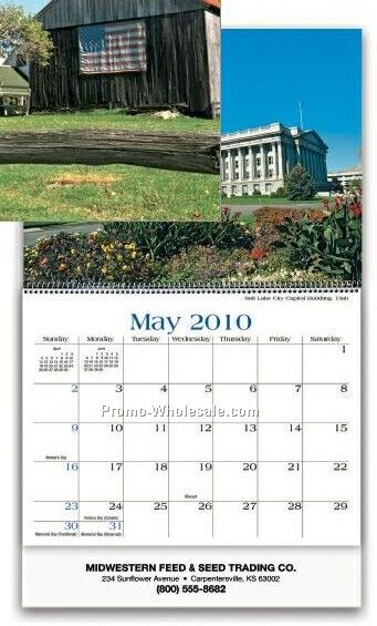 Executive Wall Calendar (American Scenes/ Early Order)