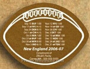 Faux Suede Football Coaster