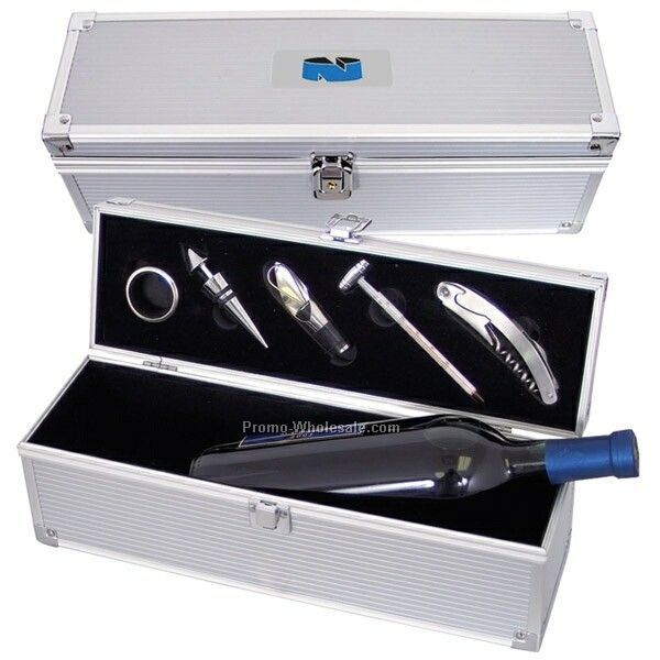 Five Piece Aluminum Wine Kit (Imprinted)