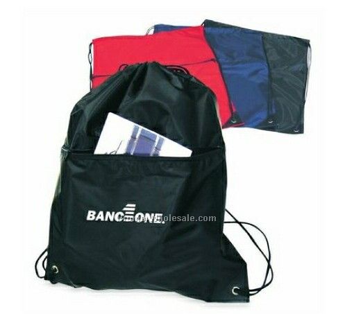 Flat Drawstring Backpack