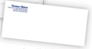 Flip & Seal Regular #10 White Wove Envelopes W/ Full Color Process