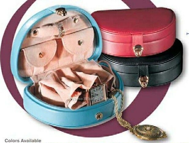 Florentine Napa Leather Mini Jewelry Box (3-3/4"x5-1/4"x1-5/8")