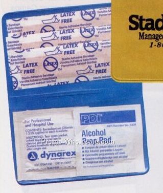 Fold Over Pocket First Aid Kit - 4"x2-1/2" Closed
