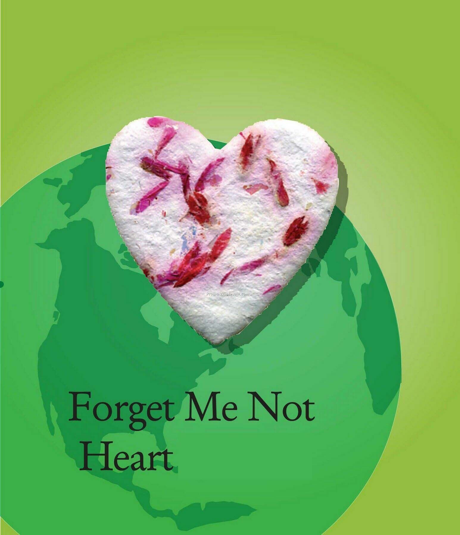 Forget Me Not Heart Handmade Seed Plantable Mini