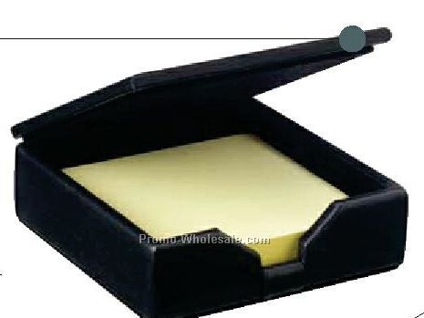 Full Grain Aniline Leather Desktop Post It Note Holder